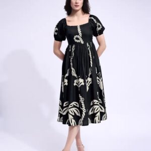 Women Fit and Flare Midi/Calf Length Dress