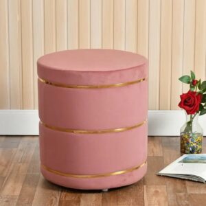 Unique Creation Handicrafts Solid Wood Pouf