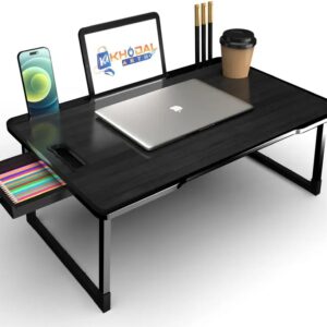 KHODAL ARTH Us Biding black color Laptop Table Engineered Wood Study Table